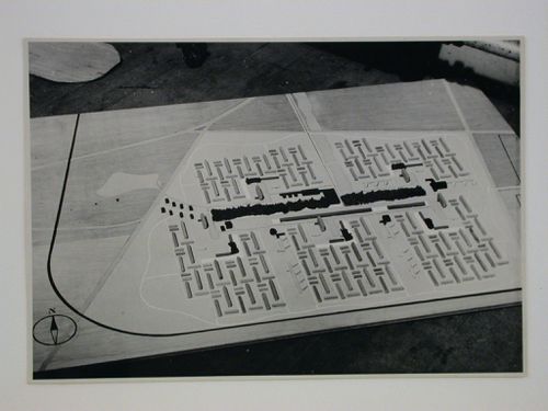 Photograph of a model for the Pendrecht Housing Estate, Rotterdam, Netherlands