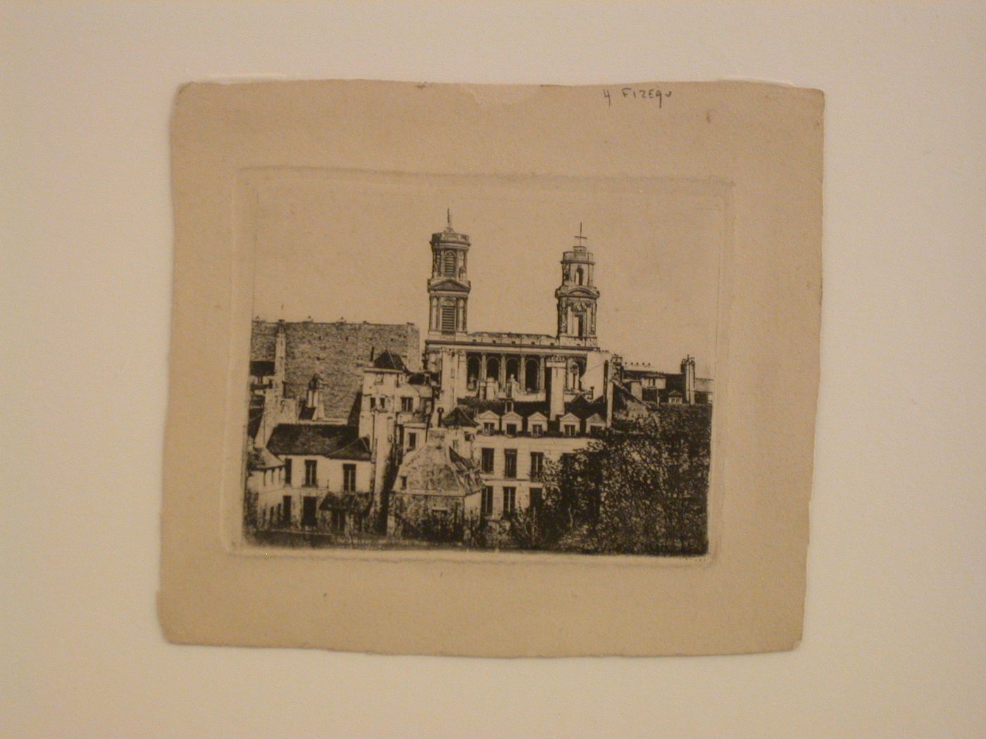 Church of Saint-Sulpice, view of west façade, Paris, France