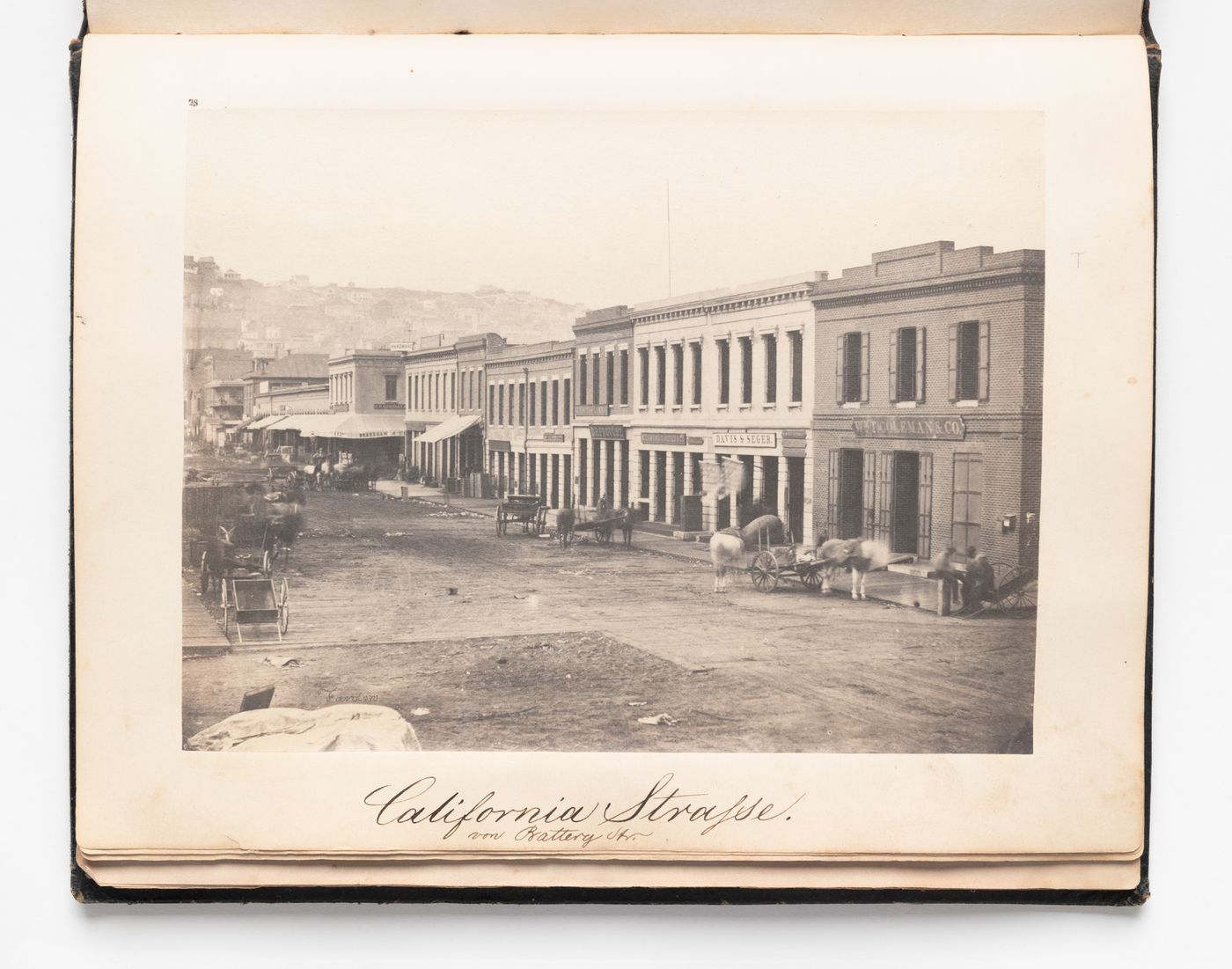 View of California Street showing stores, San Francisco
