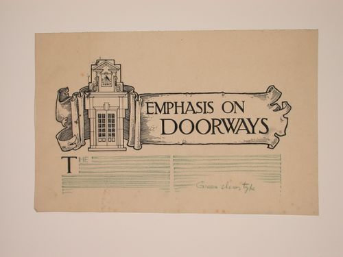 Page layout with the head title for "Emphasis on Doorways"