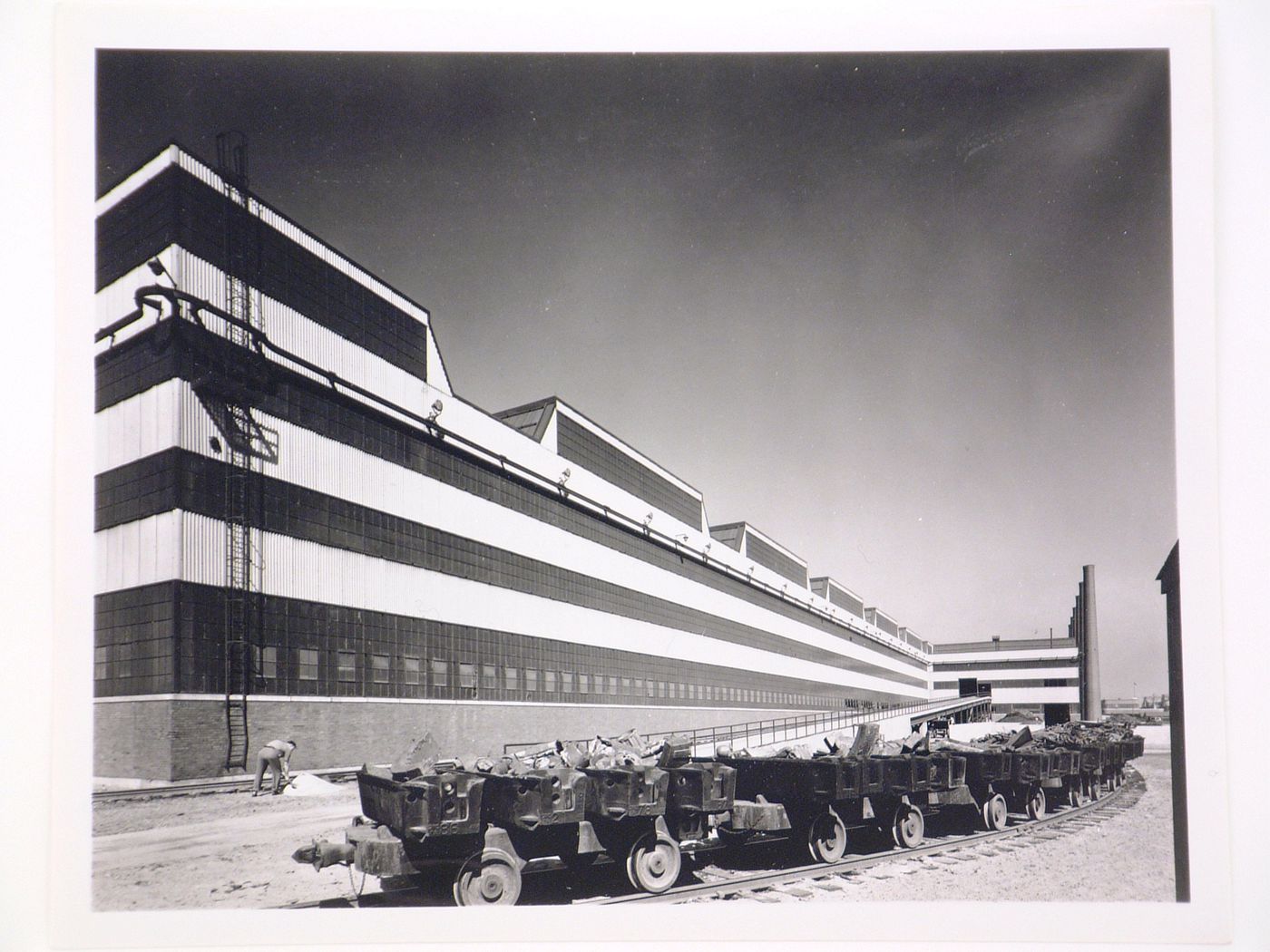 View of the principal façade of the Manufacturing Building from the northeast, American Steel Foundries Cast Armor Plant, East Chicago, Indiana