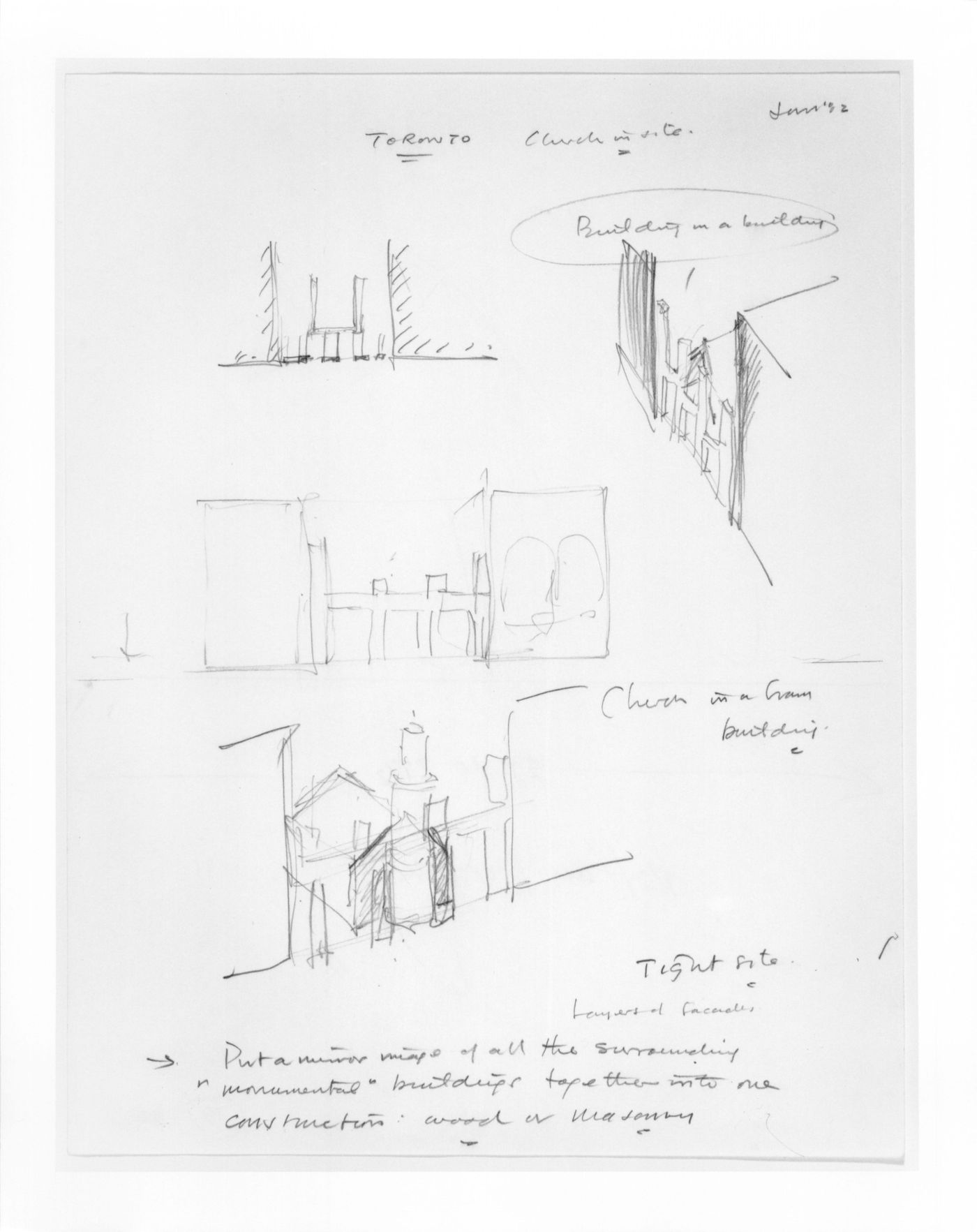 A study for a Toronto construction