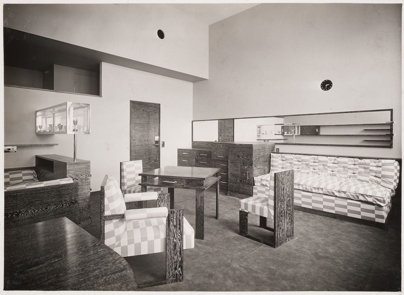 Vue d'une chambre de jeune homme, Villa Cavrois à Croix, France