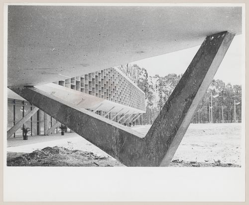 View of States Pavilion, under construction, São Paulo, Brazil

