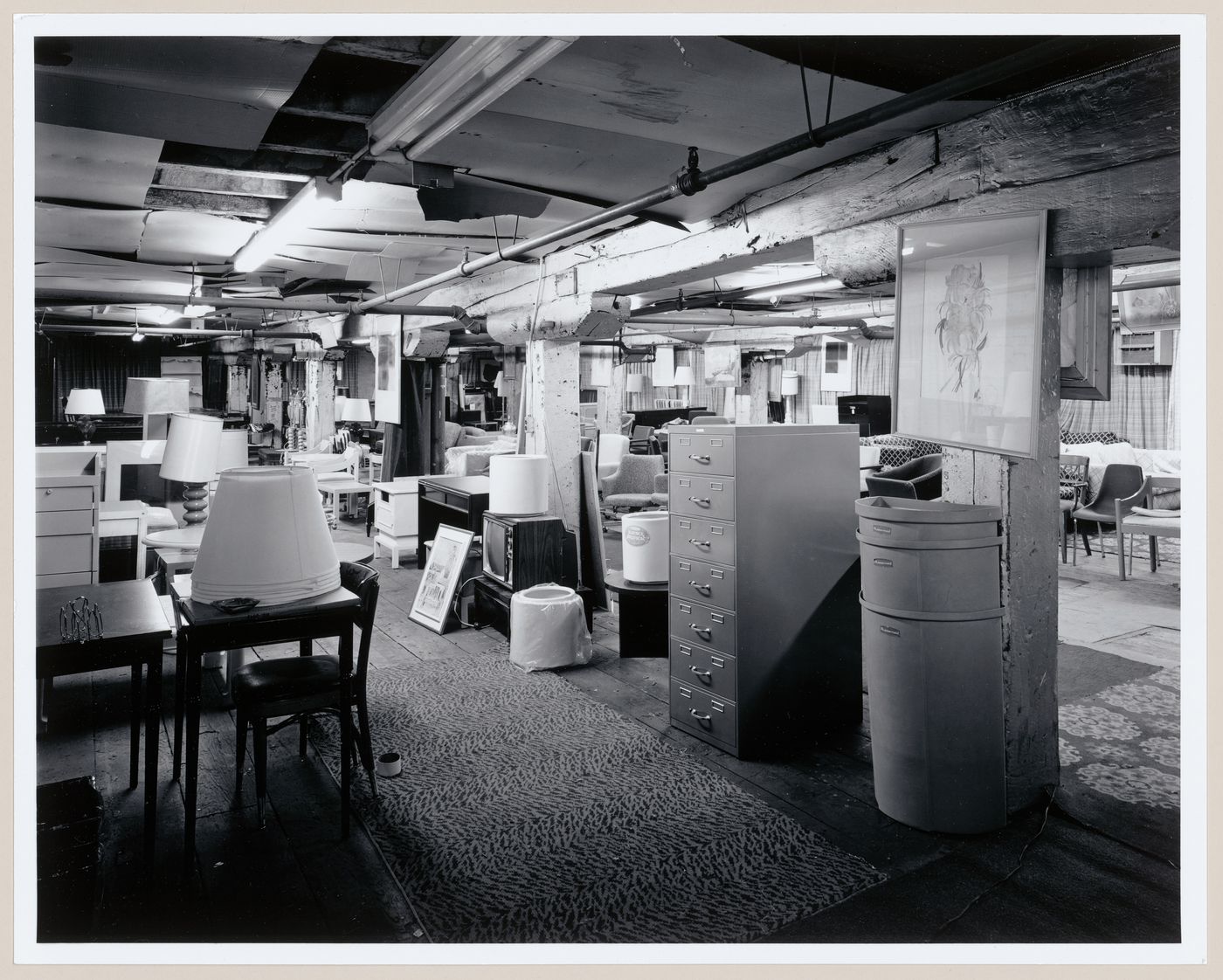 Interior view of the display room on the second floor of Smith Street Warehouse, Montréal, Québec