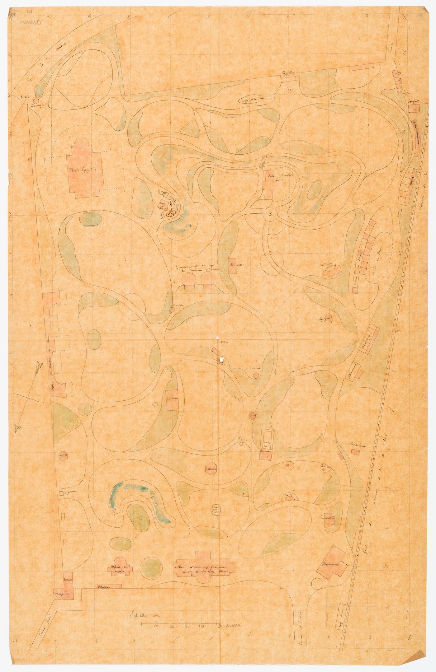 Zoological garden, Antwerp: Plan