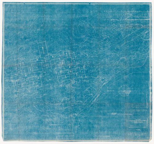 Plan d'emplacement de la bâtisse et profil du terrain pour l'Université de Montréal, Montréal, Québec