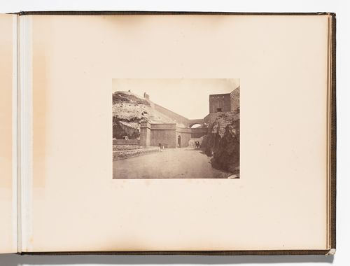 View of fortifications, probably part of the Tawila tanks, Aden, Yemen