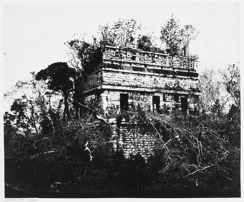 View of the Prison (also known as the Red House), Chichén Itzá Site, Yucatán, Mexico