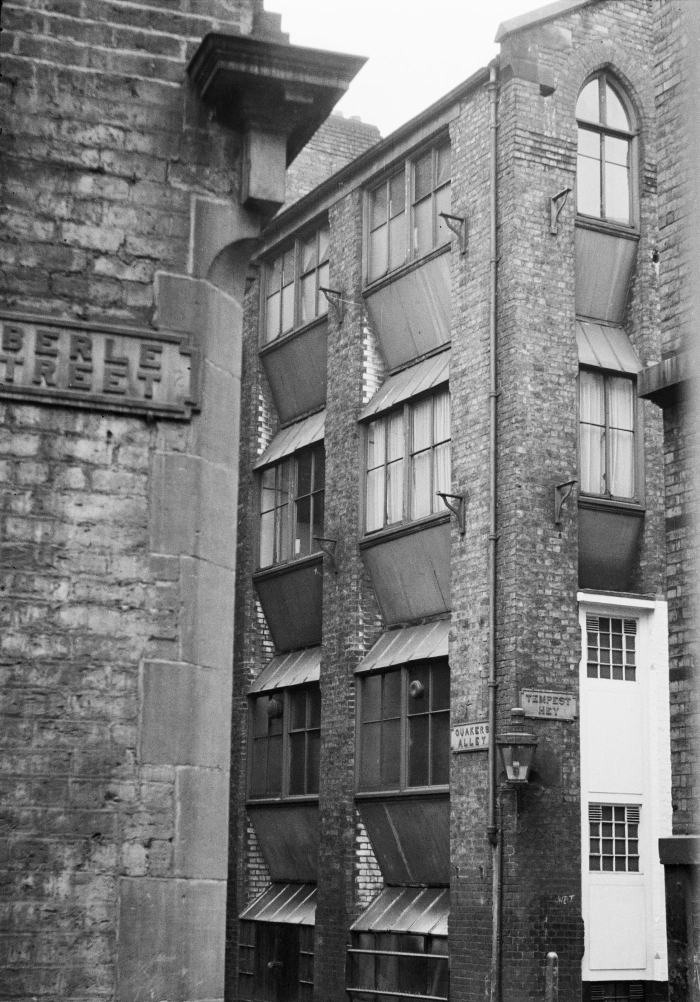 View of  warehouses, Liverpool, England