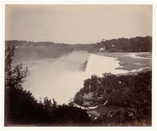 American Falls and Biagara Canon, from Goat Island Lehigh ? Valley Railroad
