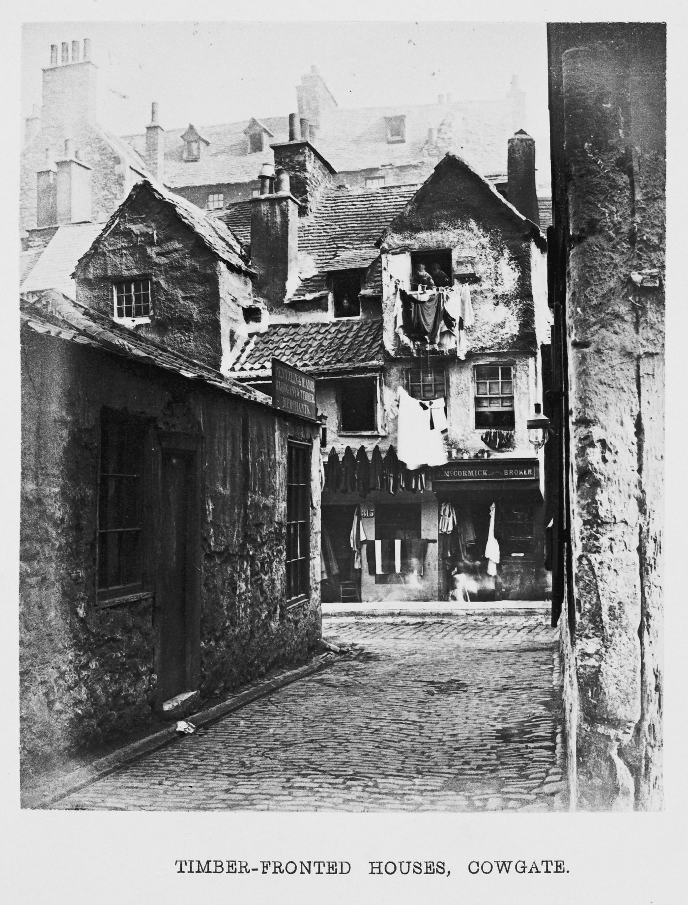 Plate from album ''Picturesque "Bits" from Old Edingurgh''
