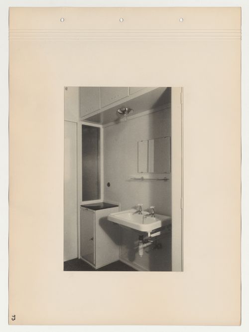 Interior view of an apartment kitchenette sink, Budge Foundation Old People's Home, Frankfurt am Main, Germany