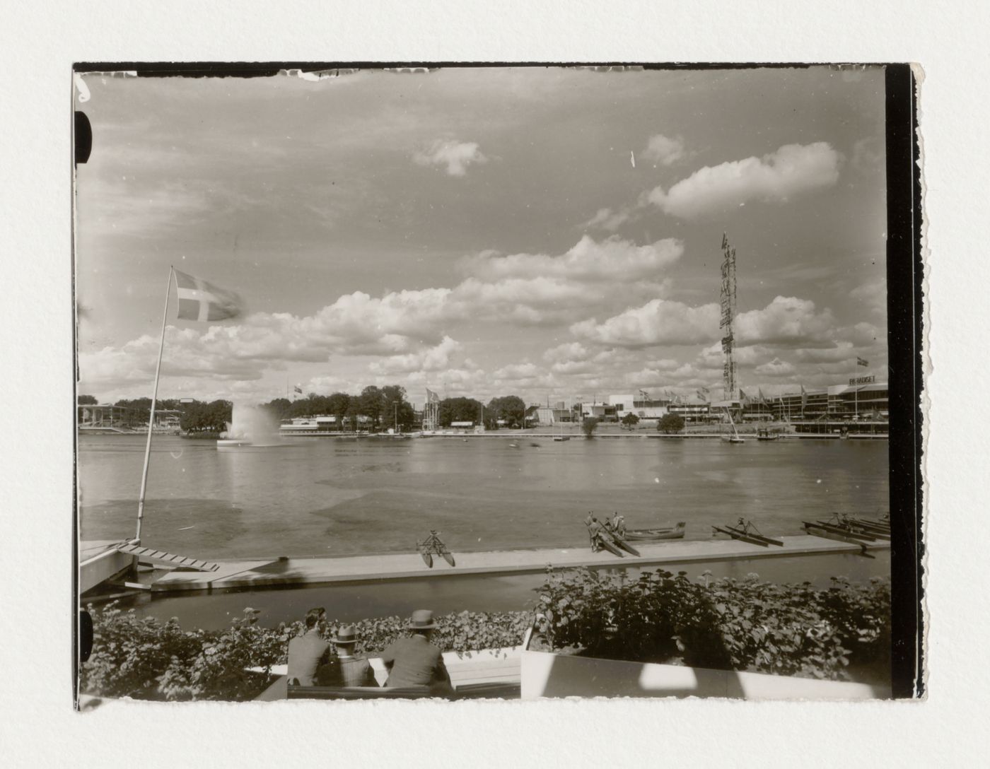 View of the Stockholm Exhibition of 1930 from across the water, Stockholm