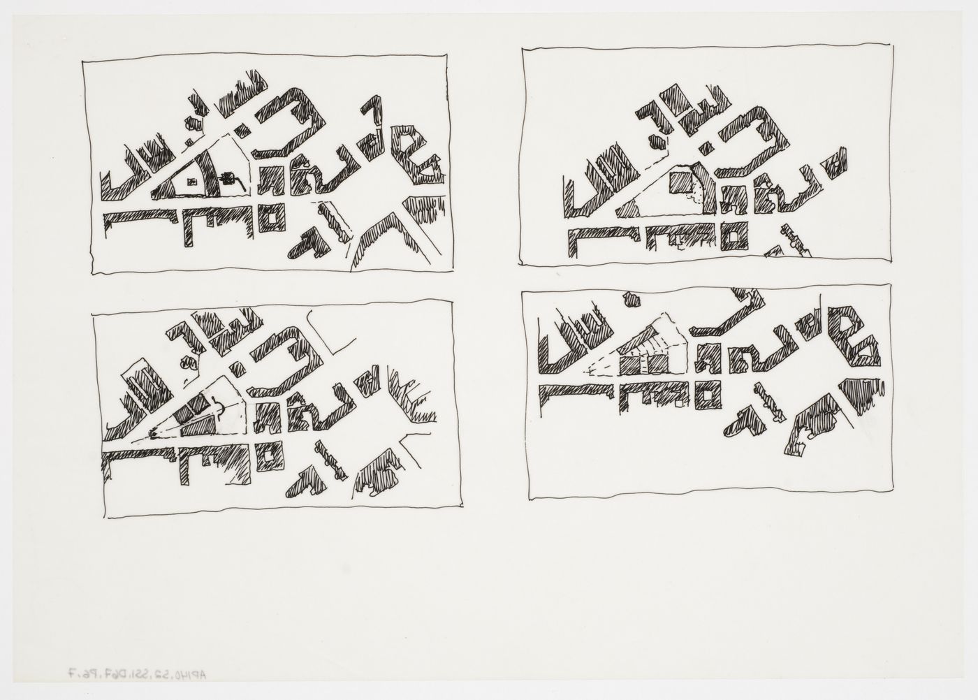 Biblioteca pubblica, Latina, Italy: site plans