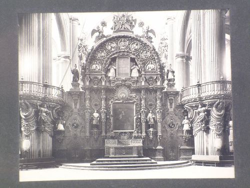 Interior view of the Catedral de México showing the Retablo del Perdón, Mexico City, Mexico
