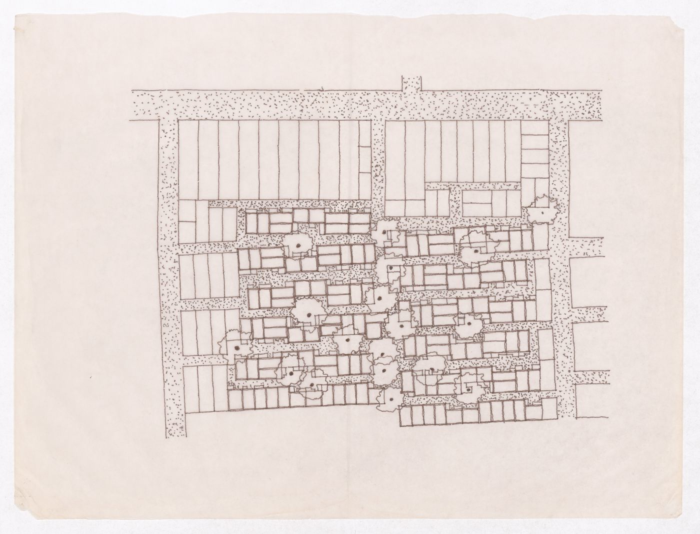 Site plan showing layout of plots for Aranya township, in Indore, India