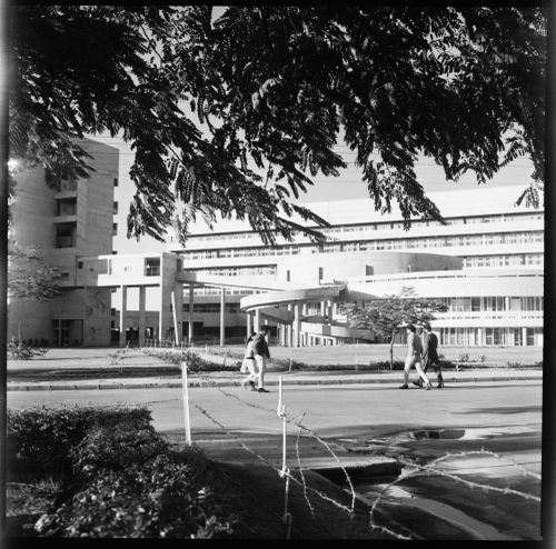 View of the cafeteria of the Medical Research Institute (Post Graduate Institute for Medical Research), Sector 12, Chandigarh, India