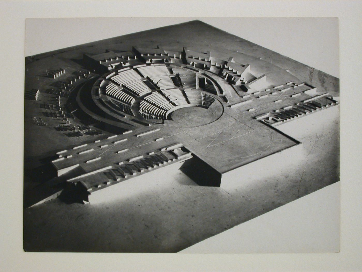 Photograph of a model for the interior of a Red Army Theater, Moscow