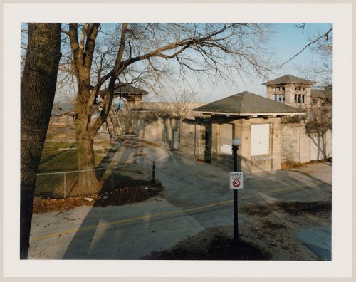 Viewing Olmsted: View of Beach Pavilion on Lake Michigan, 63rd Street, Jackson Park, Chicago, Illinois