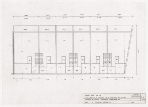 Floor plan for Ceramique Terrein Blocos de habitação e escritórios, Maastrich, the Netherlands