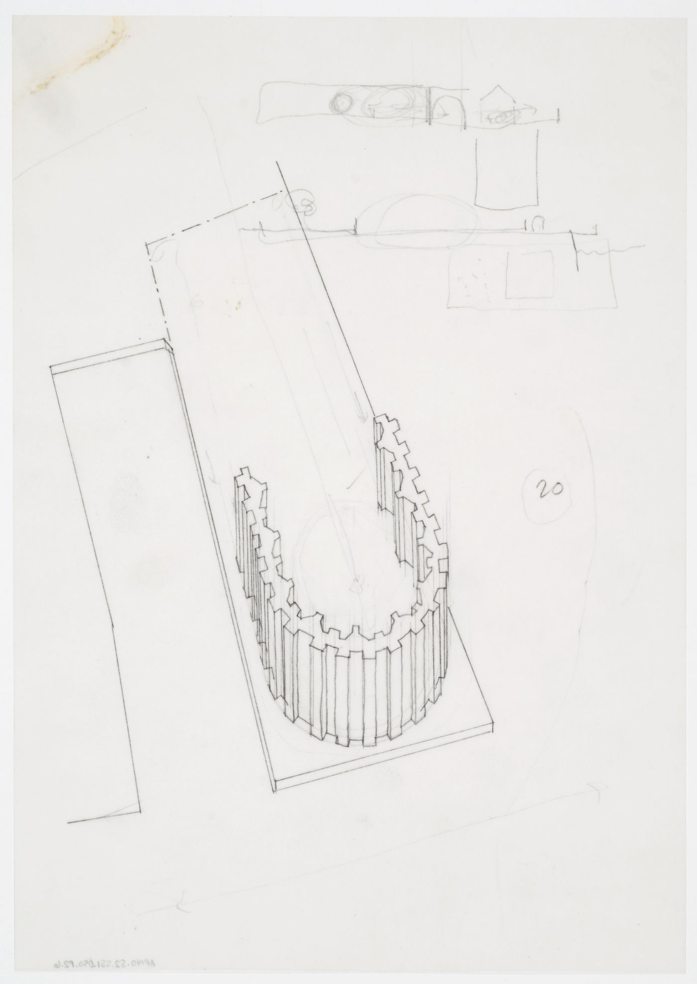 Housing, Müller Pier, Rotterdam, Netherlands: axonometric