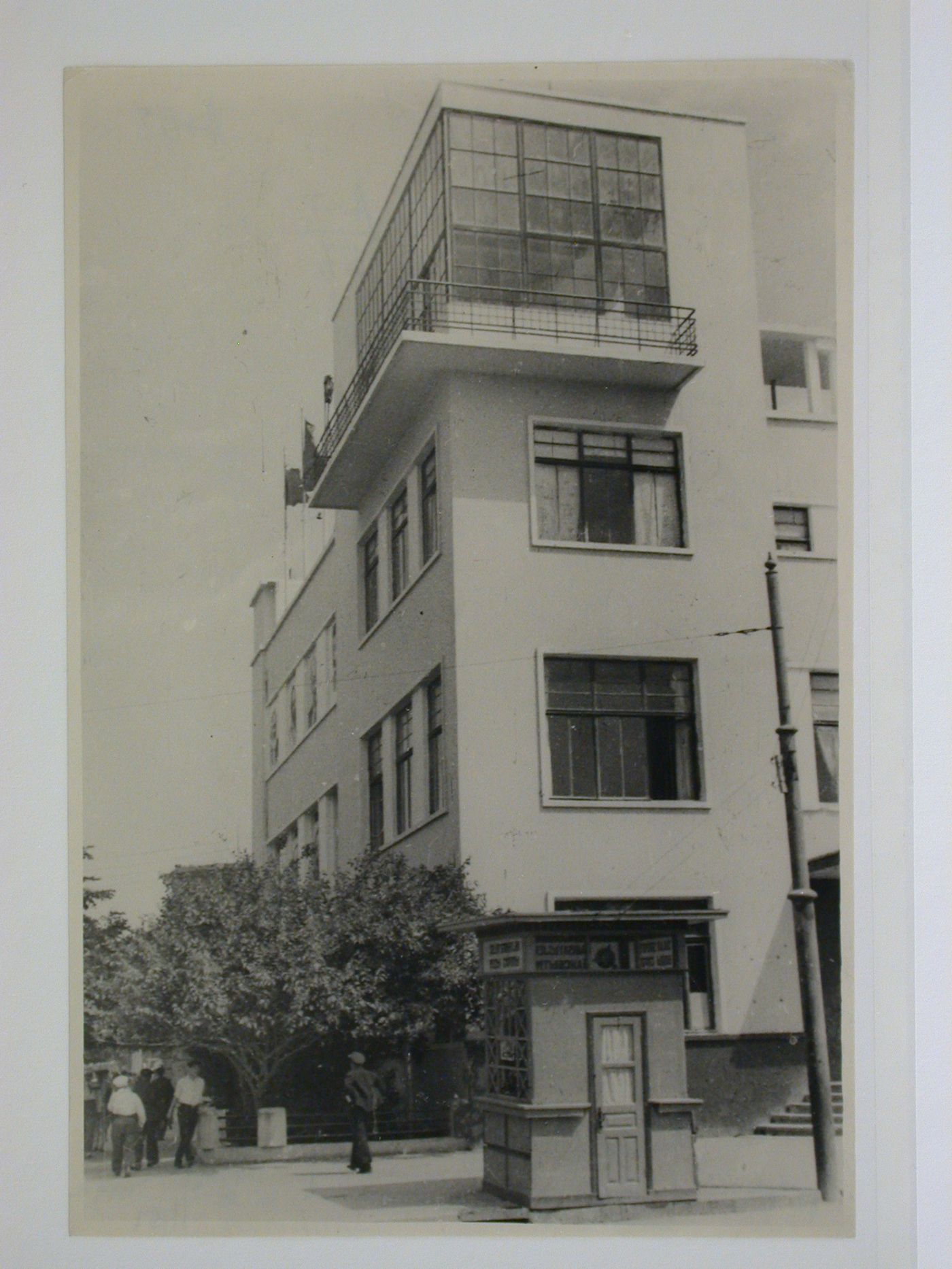 Exterior view of the 26 Baku Commissars Palace of Culture, Baku, Soviet Union (now in Azerbaijan)
