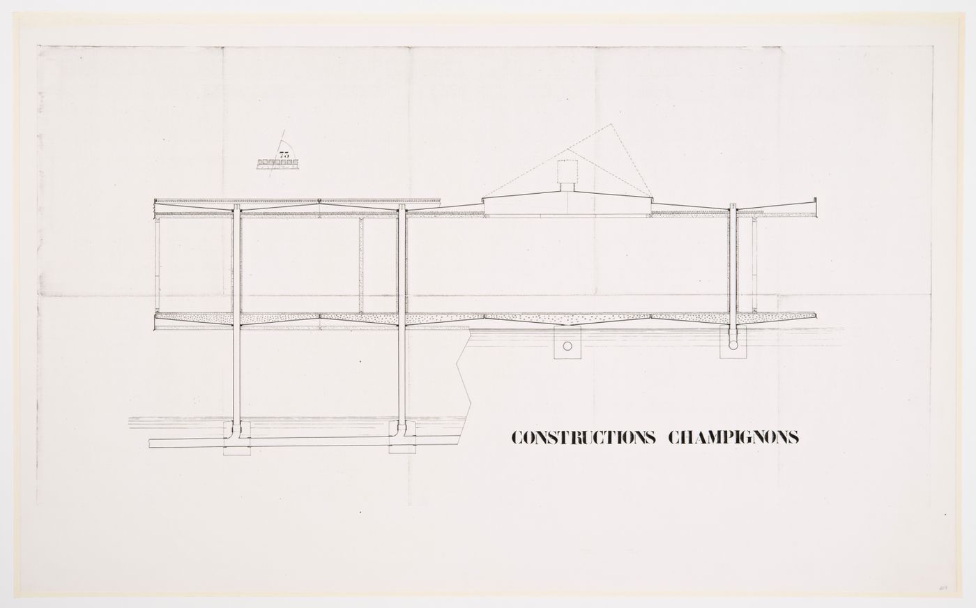 Section study for Mushroom slab constructions