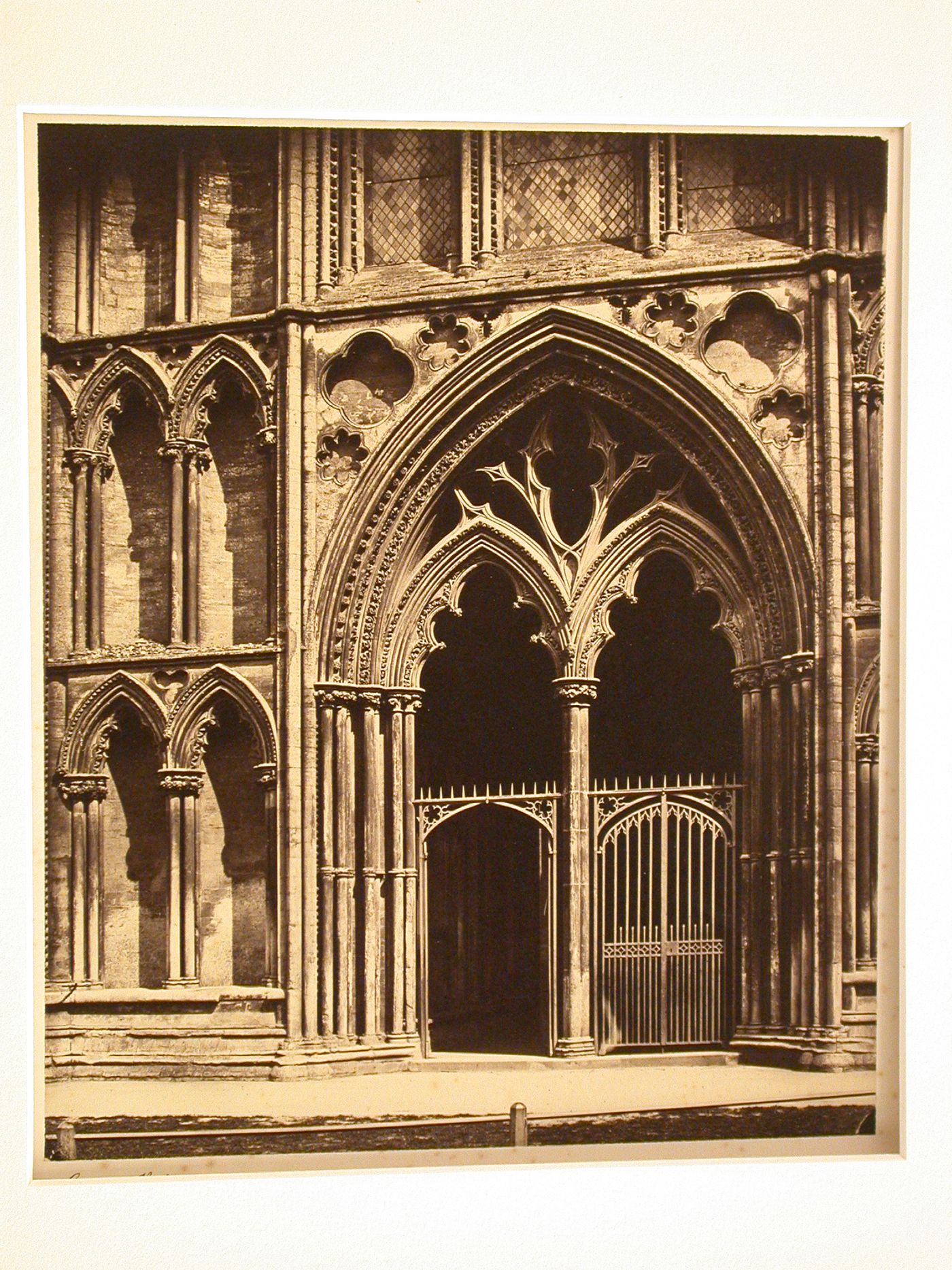 View of entrance to Galilee Porch Ely Cathedral, Ely, England