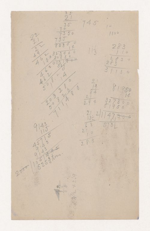 Monadnock Building, Chicago: Load [?] calculations