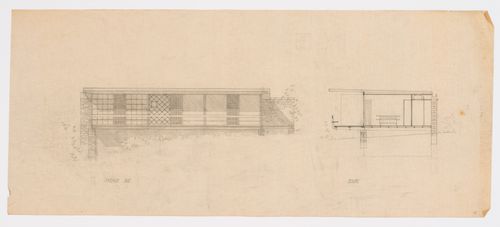 Élévation et section pour une Maison unifamilial à Chandigarh, Inde