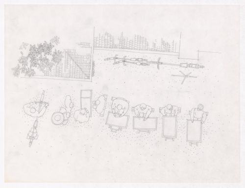 Illustration showing the traditional living patterns for the Sichuan housing project for "Housing a Billion: Urban Upgrading: Design Ideals for Rural China" publication