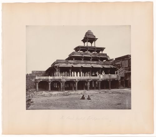 View of the Panch Mahal (also known as the Tower of the Winds), Fatehpur Sikri, India