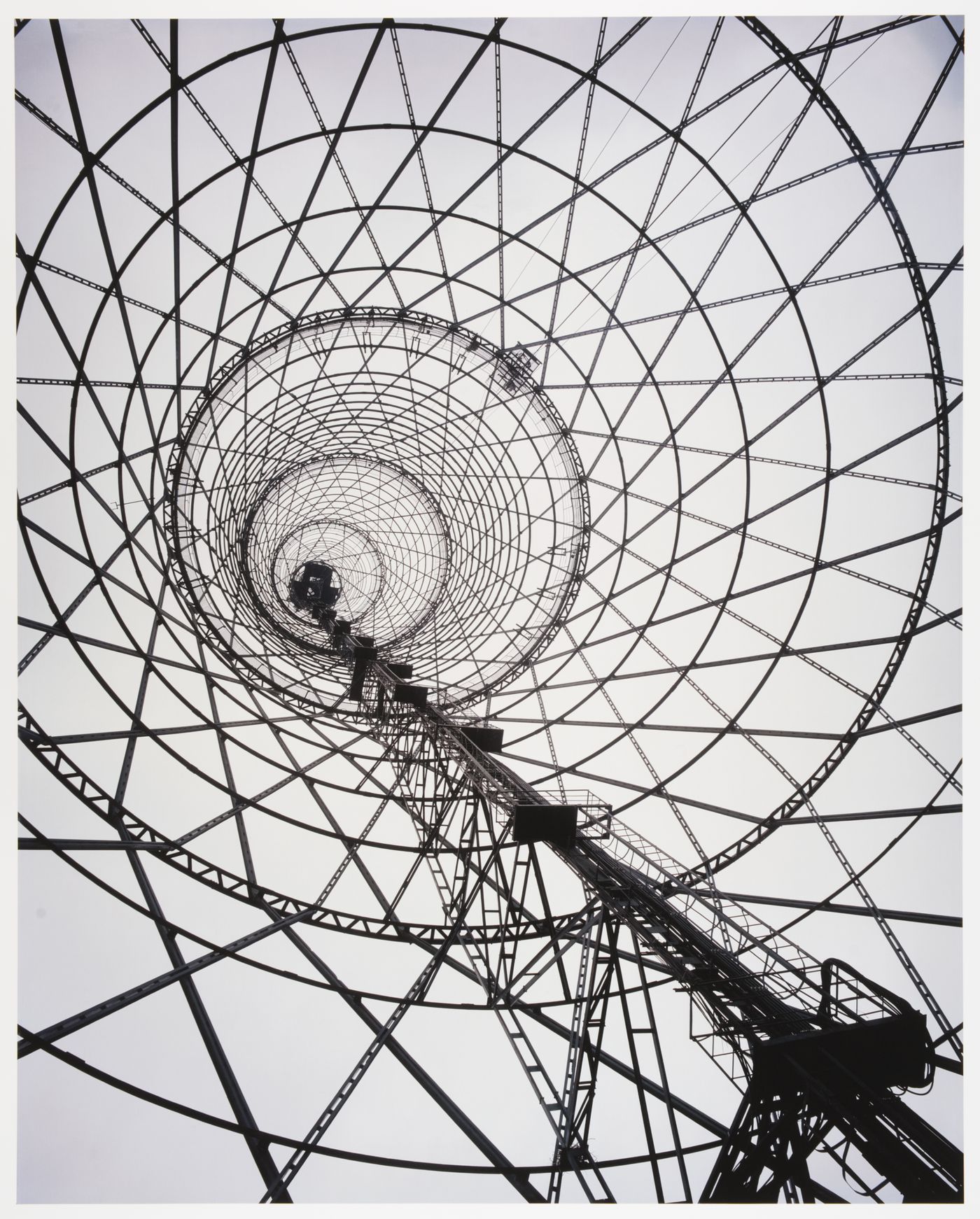 View of the Shabolovka Radio Tower (also known as Shukhov Tower), Moscow, Russia