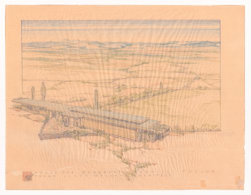 Perspective for Margaret Schevill House, Tucson, Arizona