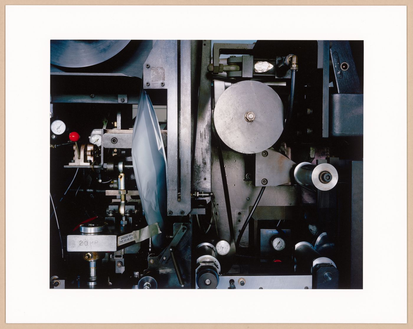 The Disappearance of Darkness: Detail of Machine Used to Create 8" x 10" Polaroid Film, Polaroid, Enschede, The Netherlands