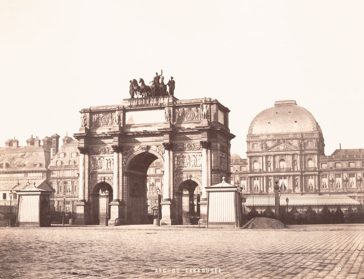 Plate from album ''Buildings, parks and streets of Paris, Versailles and environs, France''