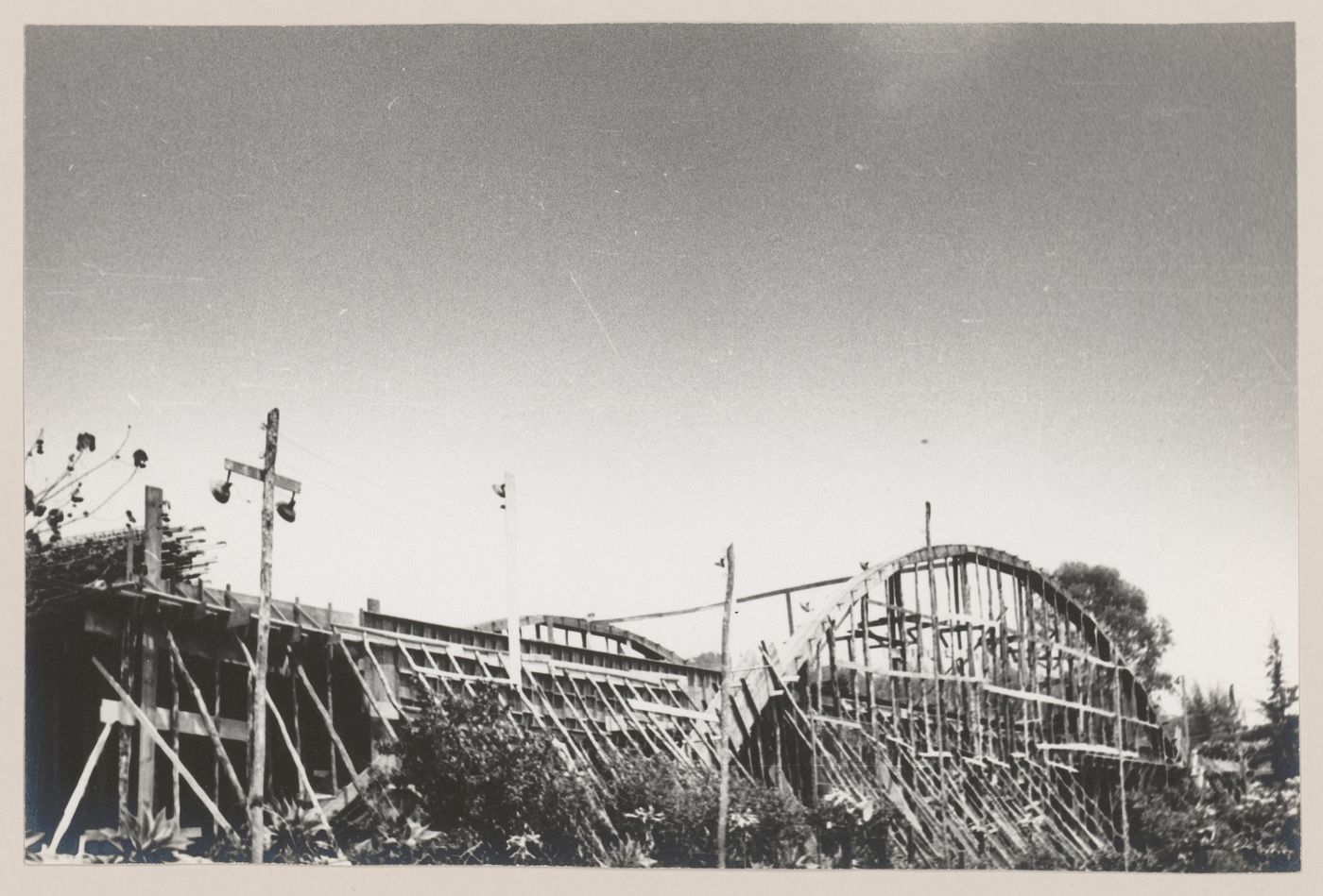 View of unidentified construction site, Brazil