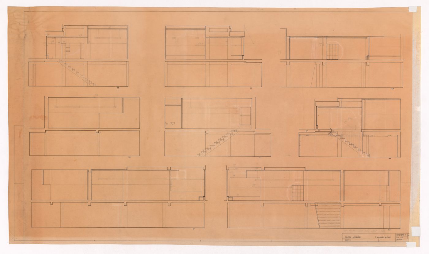 Sections for Galeria do Antiquário, Campo Alegre, Porto, Portugal