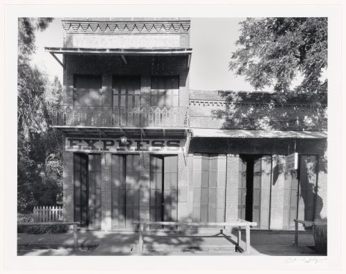 Façade, Wells, Fargo and Co. (now State of California Historical Bank), Columbia, California