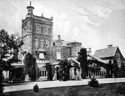 Plate from album ''Villas on the Hudson. A Collection of Photolithographs of Thirty-one Country Residences''