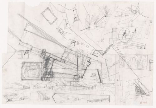 Sketches for Centro Galego de Arte Contemporânea [Galician Centre of Contemporary Art], Santiago de Compostela, Spain