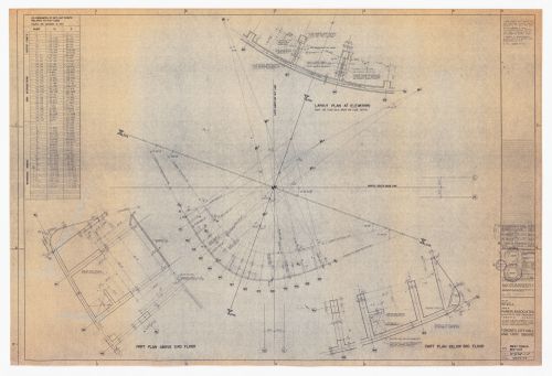 West tower set out drawing for Toronto City Hall and Civic Square, Toronto