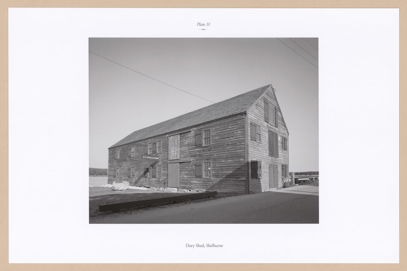 Plate 31: Dory Shed, Shelburne, from the portfolio, A Nova Scotia Archive