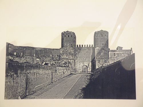 View of the Porta S. Sebastiano, Aurelian Wall, Rome, Italy