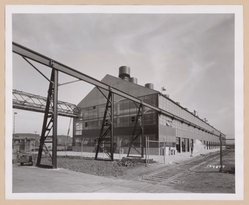 View of the Forge and Heat Treat Building, Chrysler Corporation Dodge division Automobile Assembly Plant, Huber Avenue, Detroit, Michigan