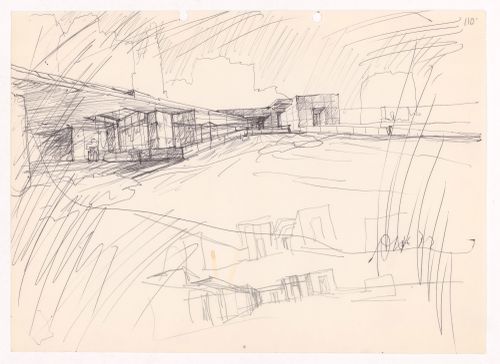 Sketch perspectives for Casa Marques Pinto, Porto, Portugal