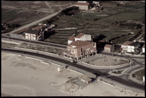 Aerial view of Conjunto Habitacional em Caxinas, Vila Cova - Vila do Conde, Portugal