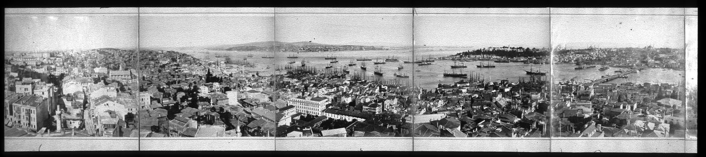 Panorama of Constantinople (now Istanbul, Turkey), from the Galata Tower