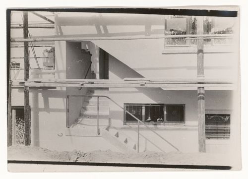 Study of scaffolding for a documentary film with the working title 'Bauen' (To Build), Germany